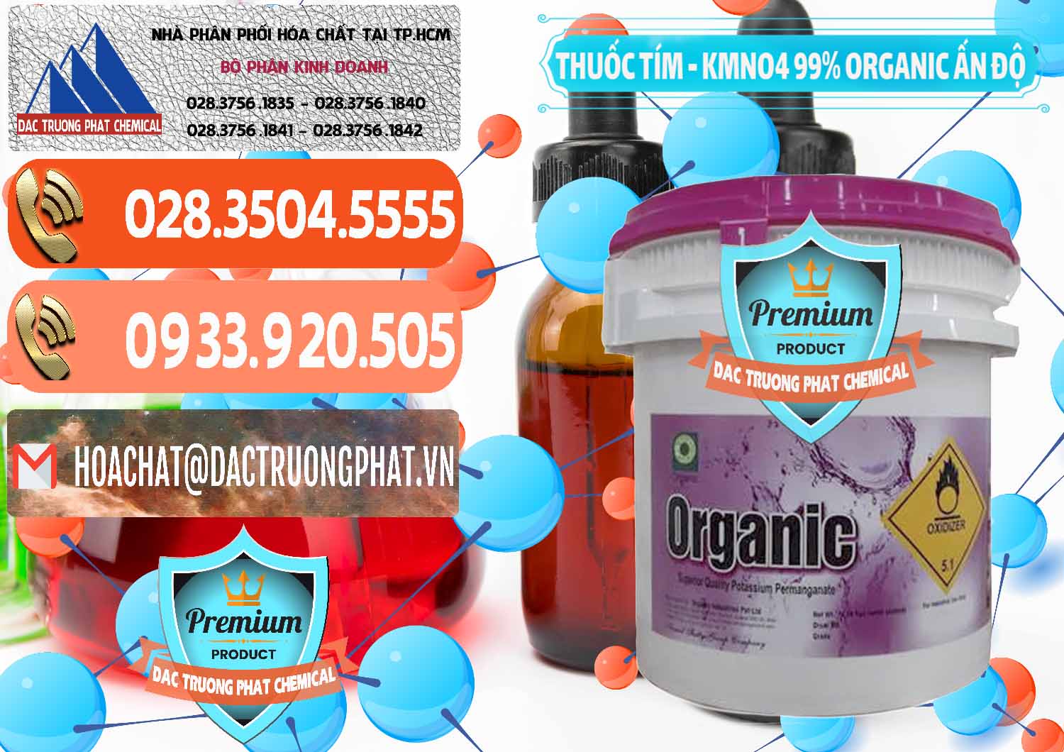 Nơi chuyên nhập khẩu ( bán ) Thuốc Tím - KMNO4 99% Organic Ấn Độ India - 0216 - Cty chuyên phân phối & kinh doanh hóa chất tại TP.HCM - hoachatmientay.com