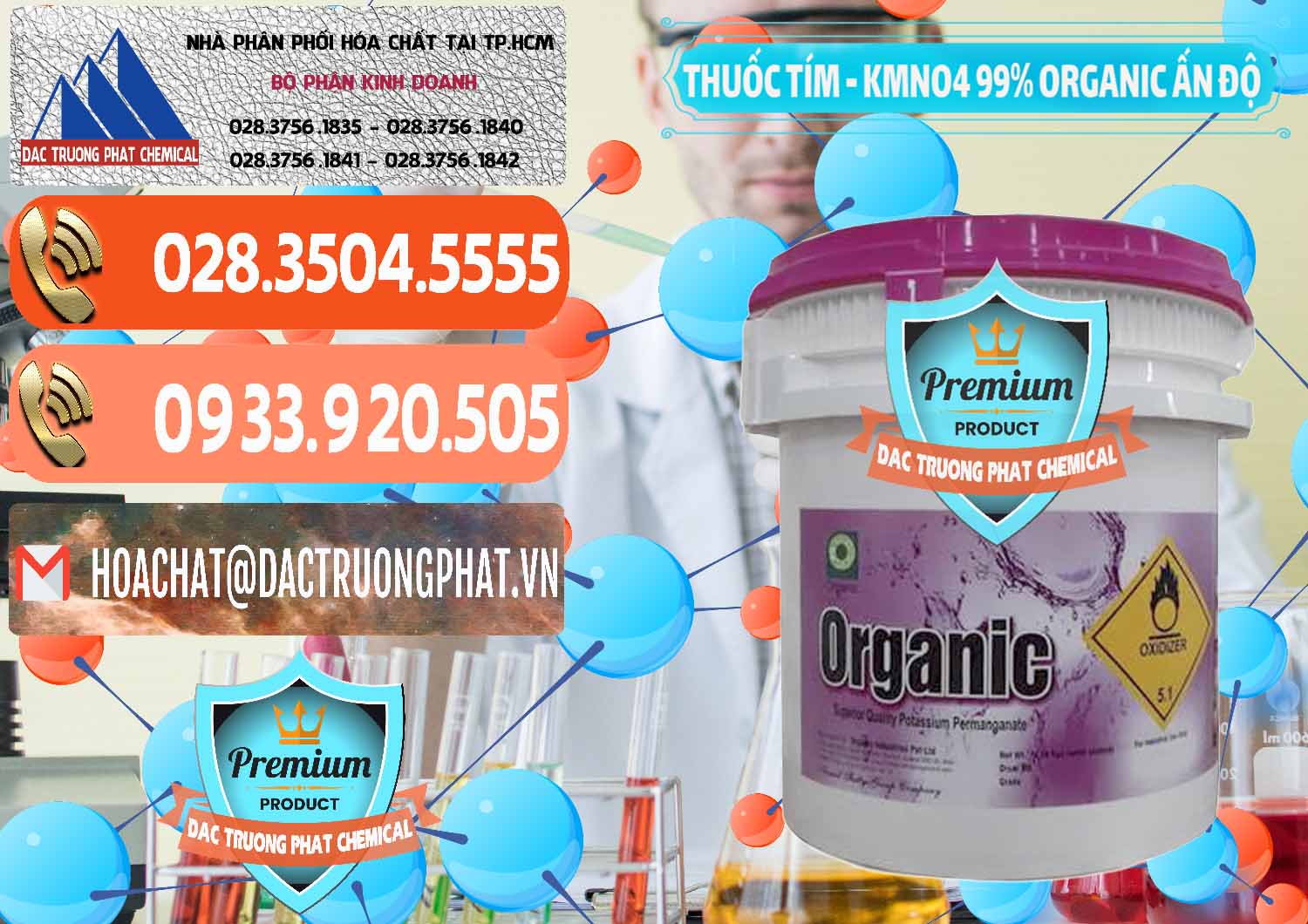 Nhà cung cấp - bán Thuốc Tím - KMNO4 99% Organic Ấn Độ India - 0216 - Cty phân phối và cung cấp hóa chất tại TP.HCM - hoachatmientay.com