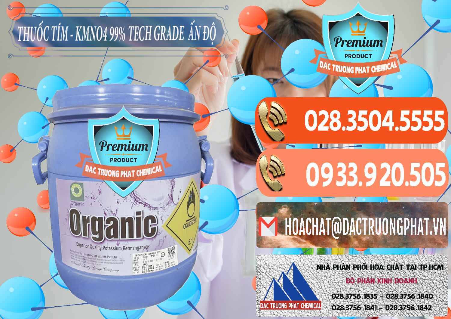 Cty chuyên bán _ cung ứng Thuốc Tím - KMNO4 99% Organic Group Ấn Độ India - 0250 - Nơi phân phối & cung cấp hóa chất tại TP.HCM - hoachatmientay.com