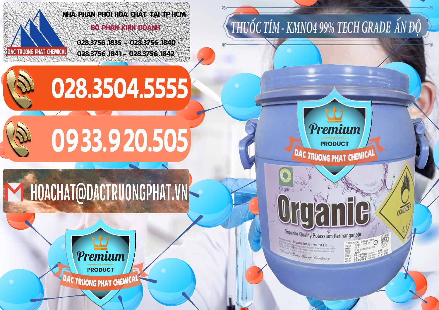 Công ty cung cấp và bán Thuốc Tím - KMNO4 99% Organic Group Ấn Độ India - 0250 - Nhà phân phối _ nhập khẩu hóa chất tại TP.HCM - hoachatmientay.com
