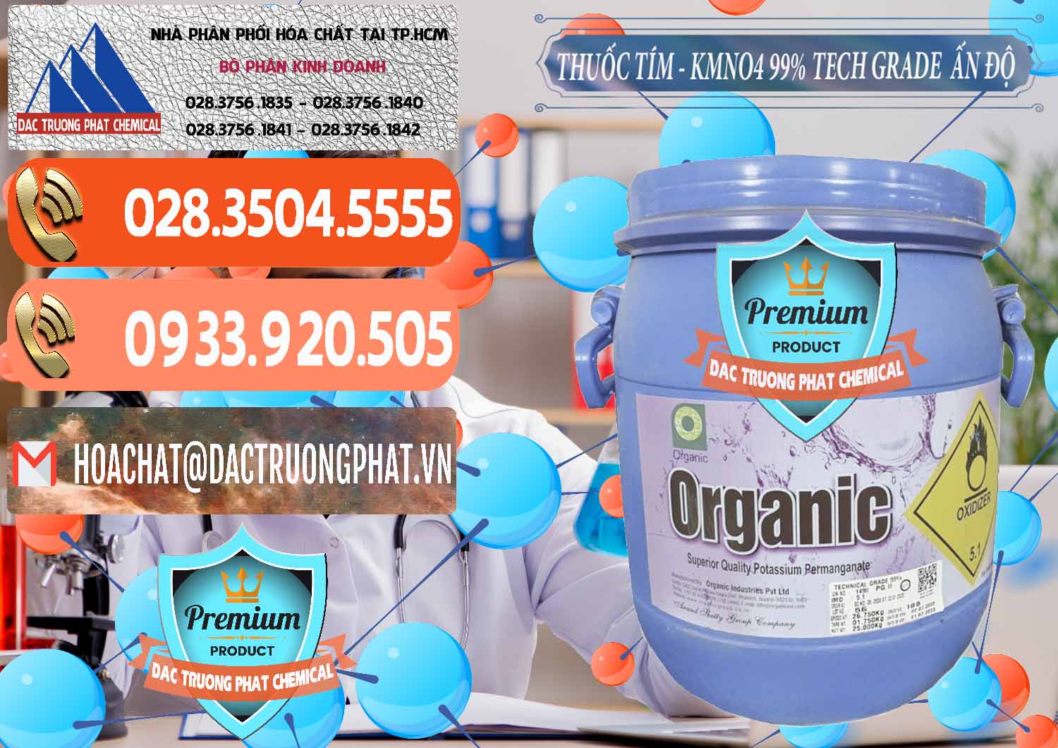Nơi chuyên cung ứng ( bán ) Thuốc Tím - KMNO4 99% Organic Group Ấn Độ India - 0250 - Nơi chuyên cung cấp ( nhập khẩu ) hóa chất tại TP.HCM - hoachatmientay.com