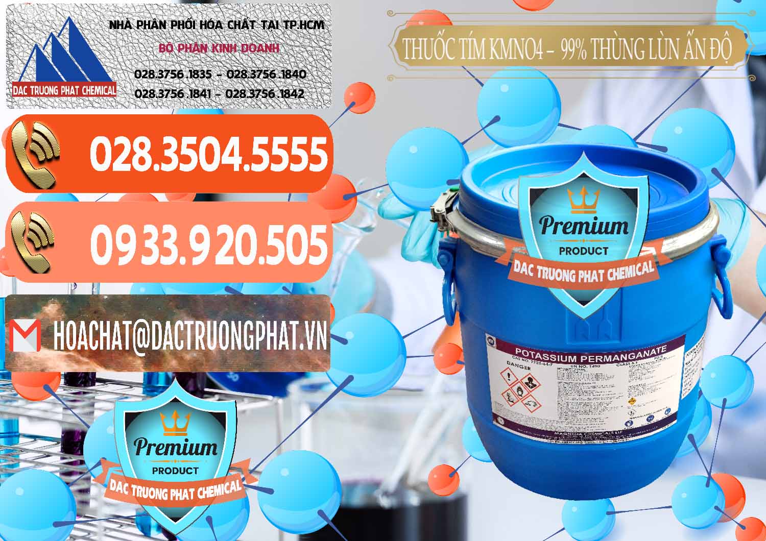 Đơn vị bán - cung ứng Thuốc Tím - KMNO4 Thùng Lùn 99% Magnesia Chemicals Ấn Độ India - 0165 - Công ty phân phối & bán hóa chất tại TP.HCM - hoachatmientay.com