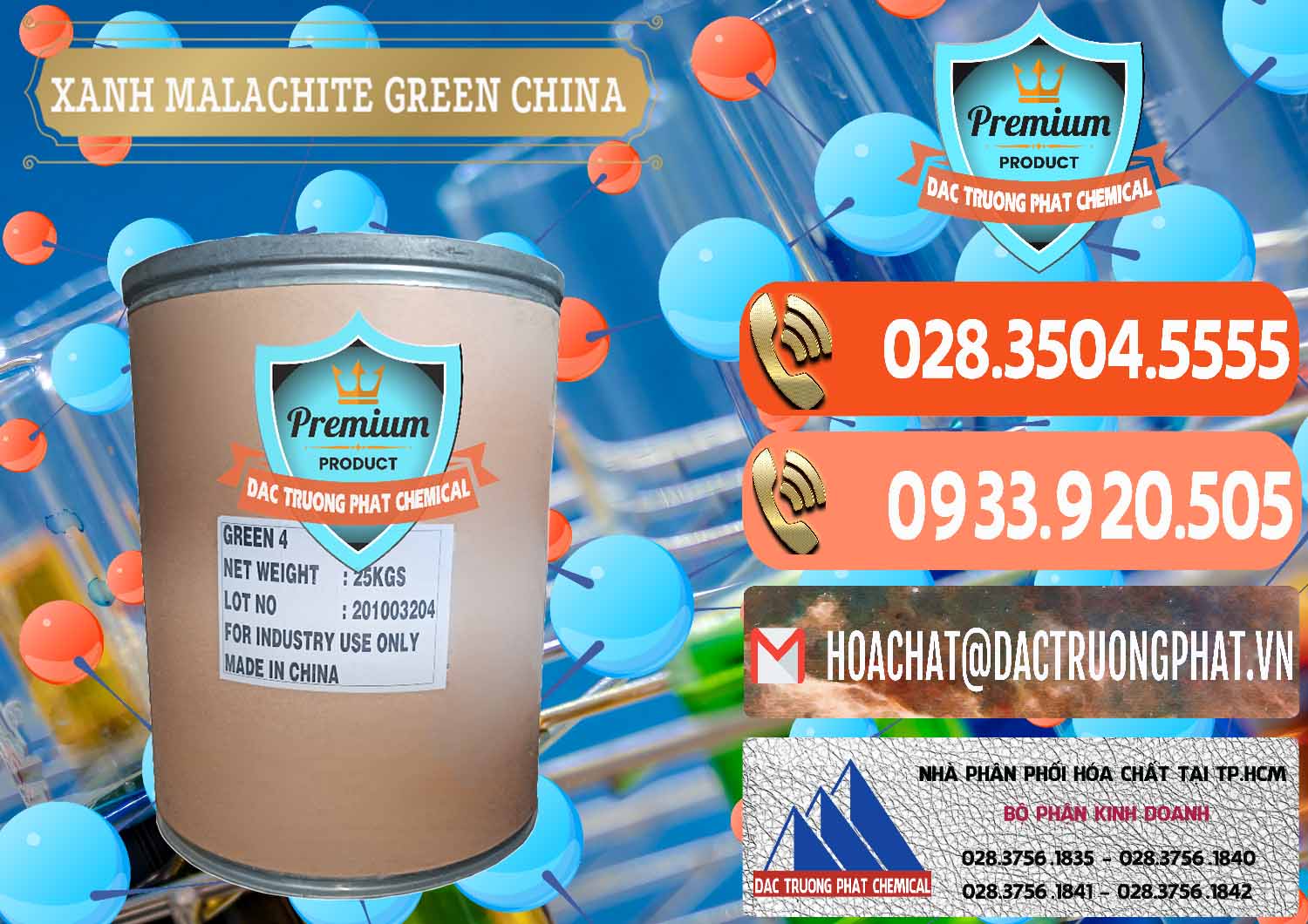 Công ty kinh doanh và bán Xanh Malachite Green Trung Quốc China - 0325 - Chuyên cung ứng - phân phối hóa chất tại TP.HCM - hoachatmientay.com