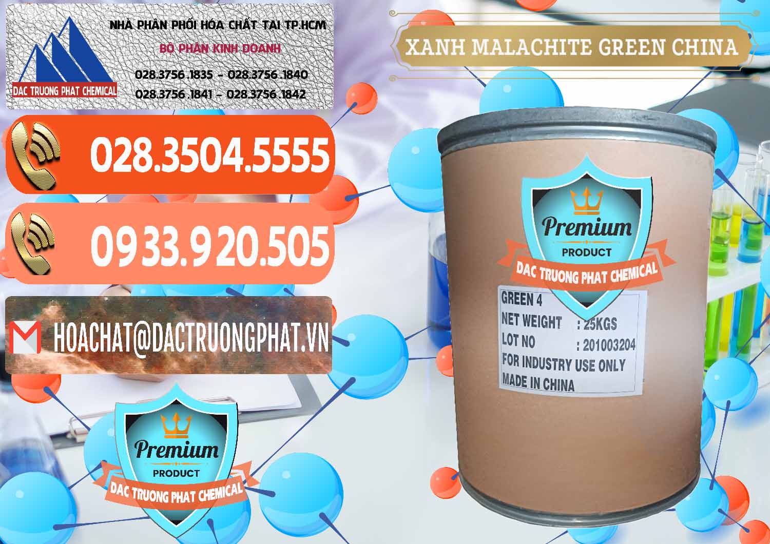 Công ty chuyên bán - cung cấp Xanh Malachite Green Trung Quốc China - 0325 - Nơi cung cấp và kinh doanh hóa chất tại TP.HCM - hoachatmientay.com