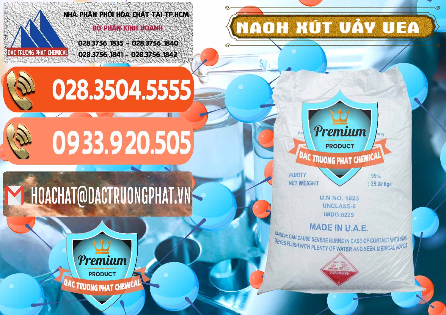 Đơn vị phân phối & bán Xút Vảy - NaOH Vảy UAE Iran - 0432 - Nơi nhập khẩu - phân phối hóa chất tại TP.HCM - hoachatmientay.com
