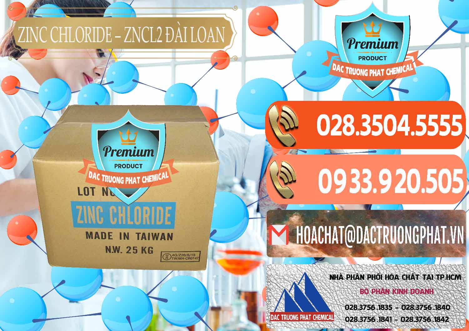 Đơn vị chuyên bán ( cung cấp ) Zinc Chloride - ZNCL2 96% Đài Loan Taiwan - 0178 - Phân phối ( cung ứng ) hóa chất tại TP.HCM - hoachatmientay.com
