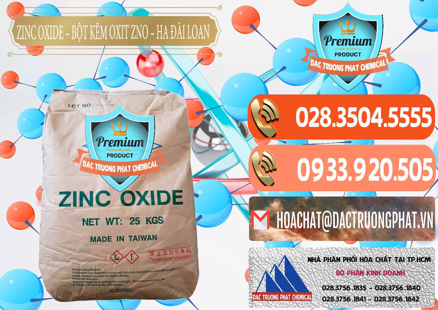 Đơn vị bán ( cung ứng ) Zinc Oxide - Bột Kẽm Oxit ZNO HA Đài Loan Taiwan - 0180 - Cty chuyên phân phối & cung ứng hóa chất tại TP.HCM - hoachatmientay.com