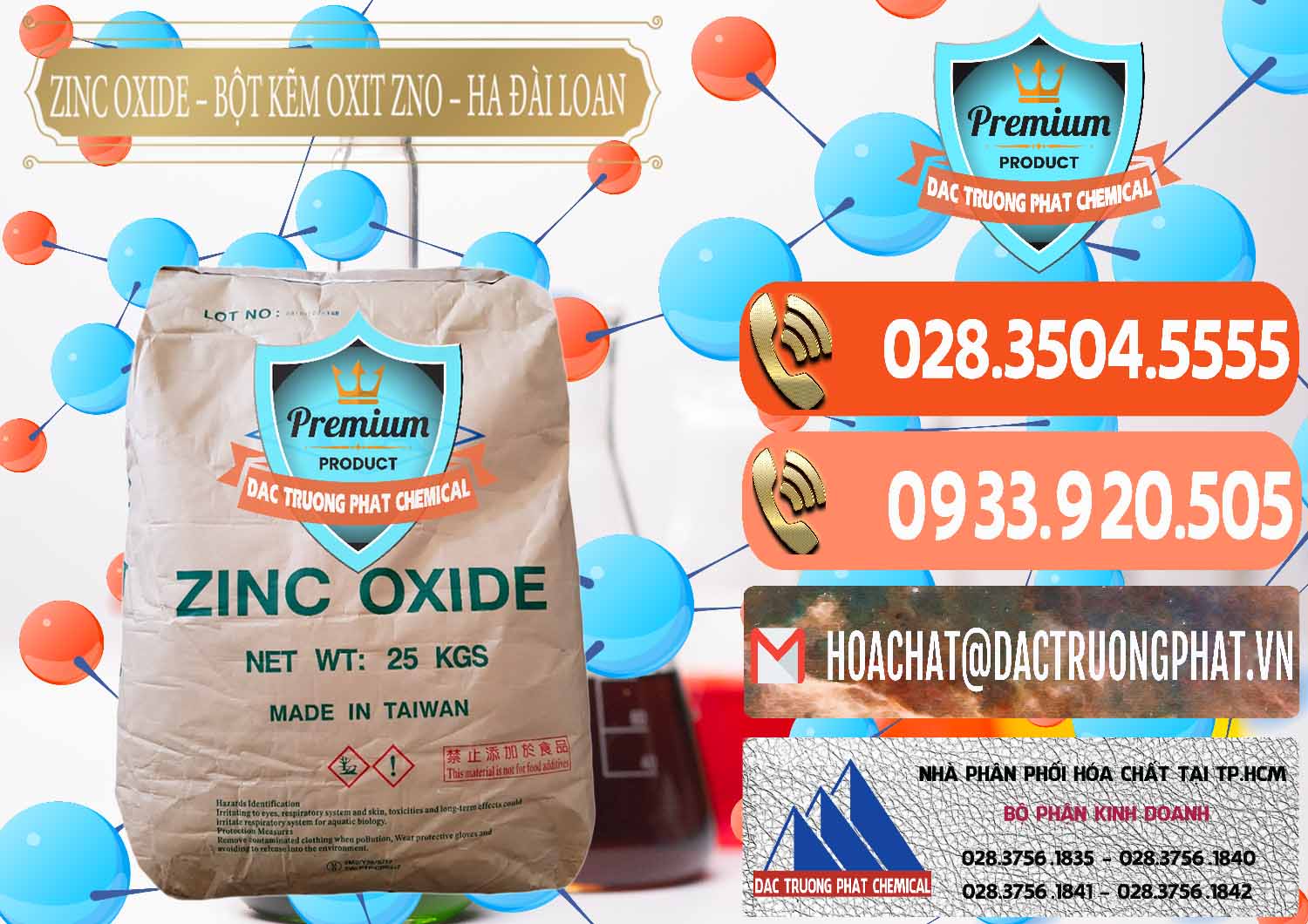 Chuyên cung ứng - bán Zinc Oxide - Bột Kẽm Oxit ZNO HA Đài Loan Taiwan - 0180 - Nhà cung cấp ( bán ) hóa chất tại TP.HCM - hoachatmientay.com