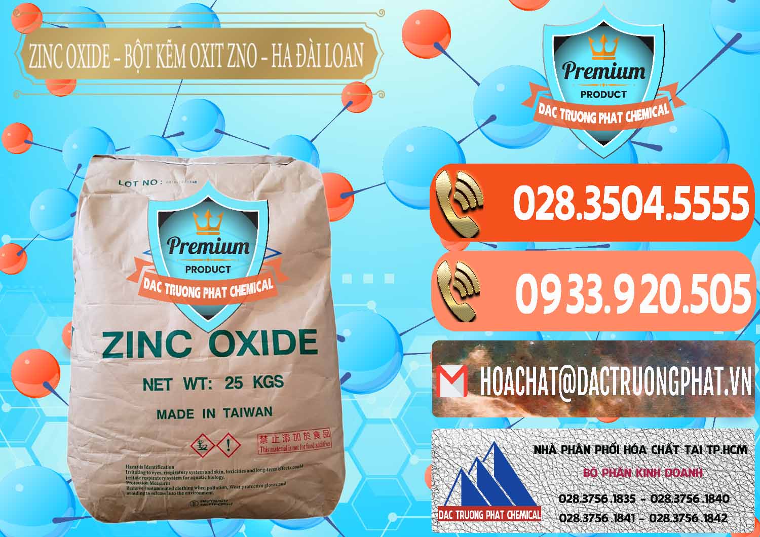 Nơi bán & cung ứng Zinc Oxide - Bột Kẽm Oxit ZNO HA Đài Loan Taiwan - 0180 - Đơn vị cung cấp ( nhập khẩu ) hóa chất tại TP.HCM - hoachatmientay.com