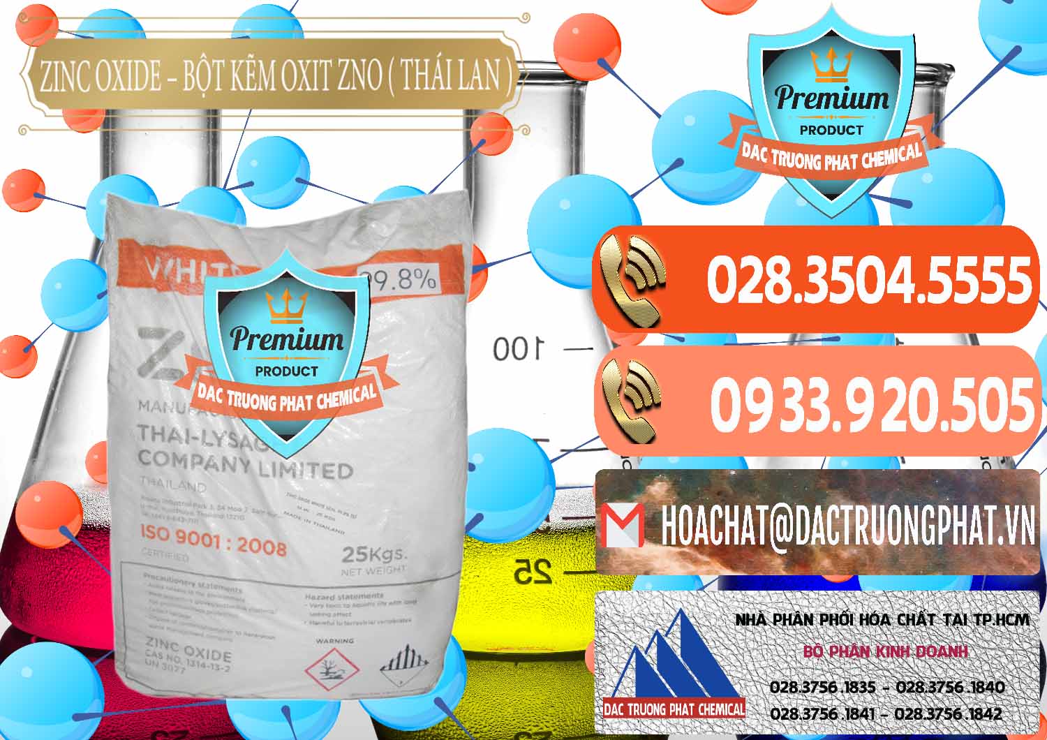 Cty chuyên kinh doanh - bán Zinc Oxide - Bột Kẽm Oxit ZNO Thái Lan Thailand - 0181 - Cty nhập khẩu - phân phối hóa chất tại TP.HCM - hoachatmientay.com