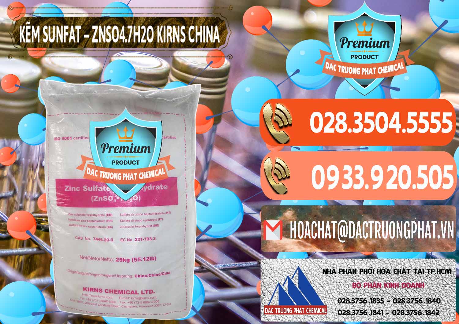 Công ty chuyên kinh doanh & bán Kẽm Sunfat – ZNSO4.7H2O Kirns Trung Quốc China - 0089 - Phân phối & cung ứng hóa chất tại TP.HCM - hoachatmientay.com