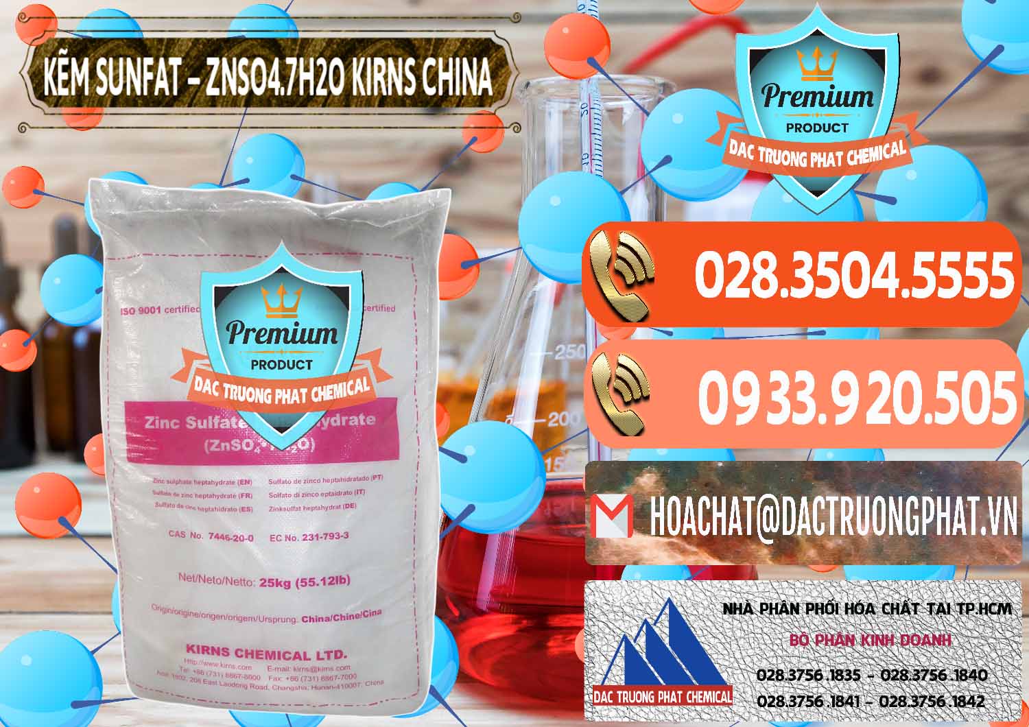 Cty nhập khẩu & bán Kẽm Sunfat – ZNSO4.7H2O Kirns Trung Quốc China - 0089 - Công ty chuyên bán ( cung cấp ) hóa chất tại TP.HCM - hoachatmientay.com