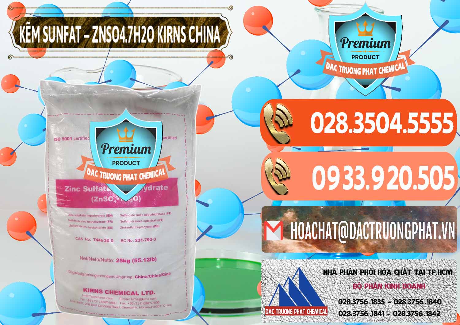 Chuyên cung cấp ( bán ) Kẽm Sunfat – ZNSO4.7H2O Kirns Trung Quốc China - 0089 - Đơn vị chuyên kinh doanh và cung cấp hóa chất tại TP.HCM - hoachatmientay.com