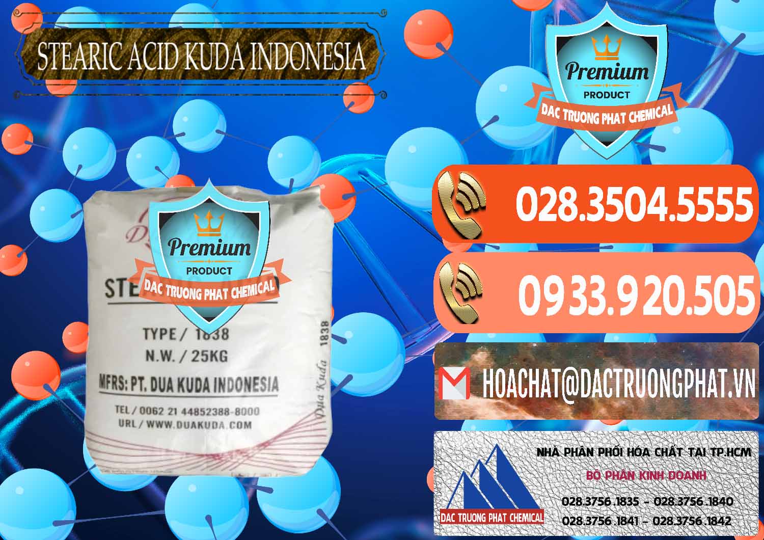 Công ty bán và phân phối Axit Stearic - Stearic Acid Dua Kuda Indonesia - 0388 - Nơi cung cấp & kinh doanh hóa chất tại TP.HCM - hoachatmientay.com