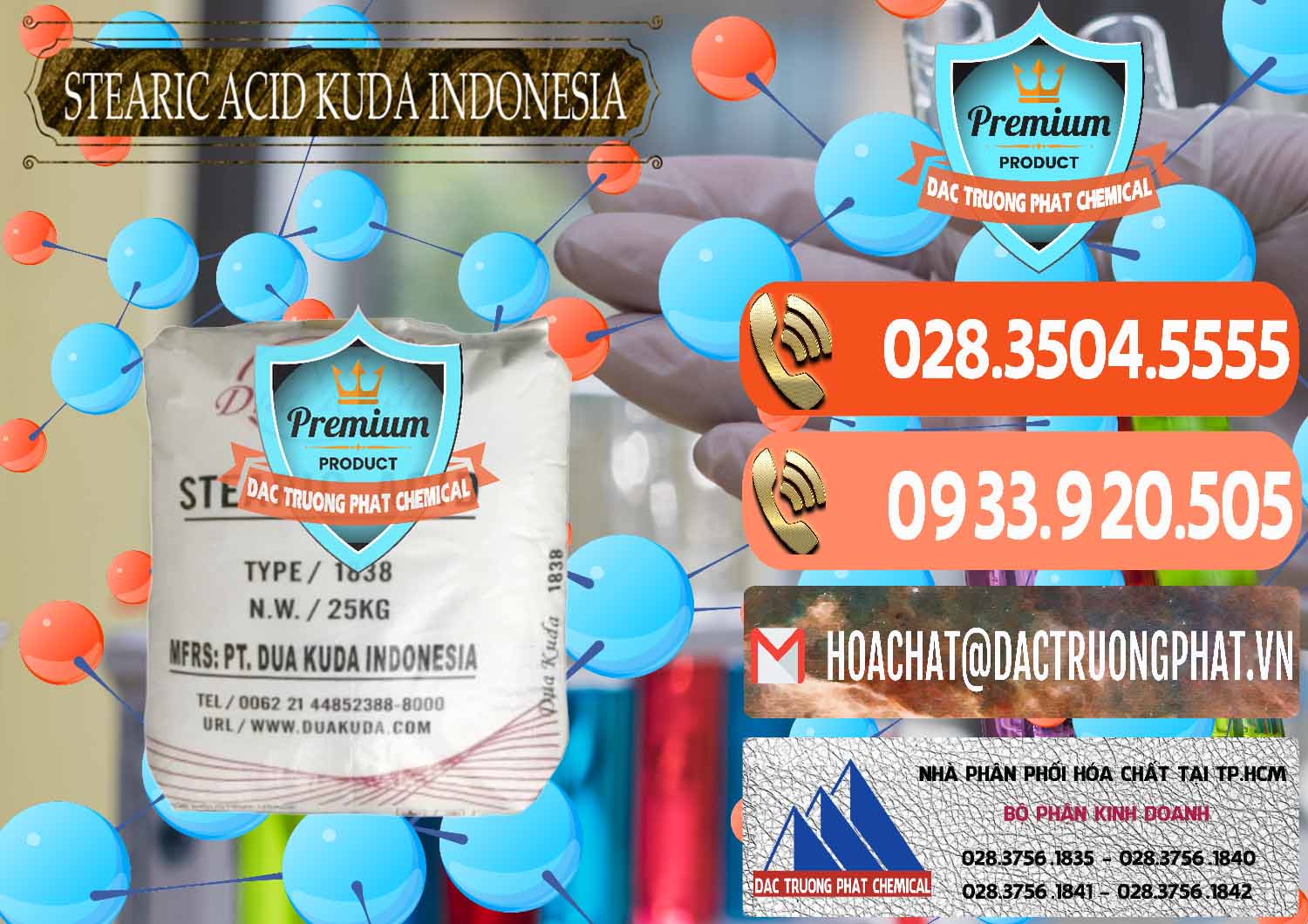 Nơi chuyên phân phối - bán Axit Stearic - Stearic Acid Dua Kuda Indonesia - 0388 - Phân phối - cung cấp hóa chất tại TP.HCM - hoachatmientay.com
