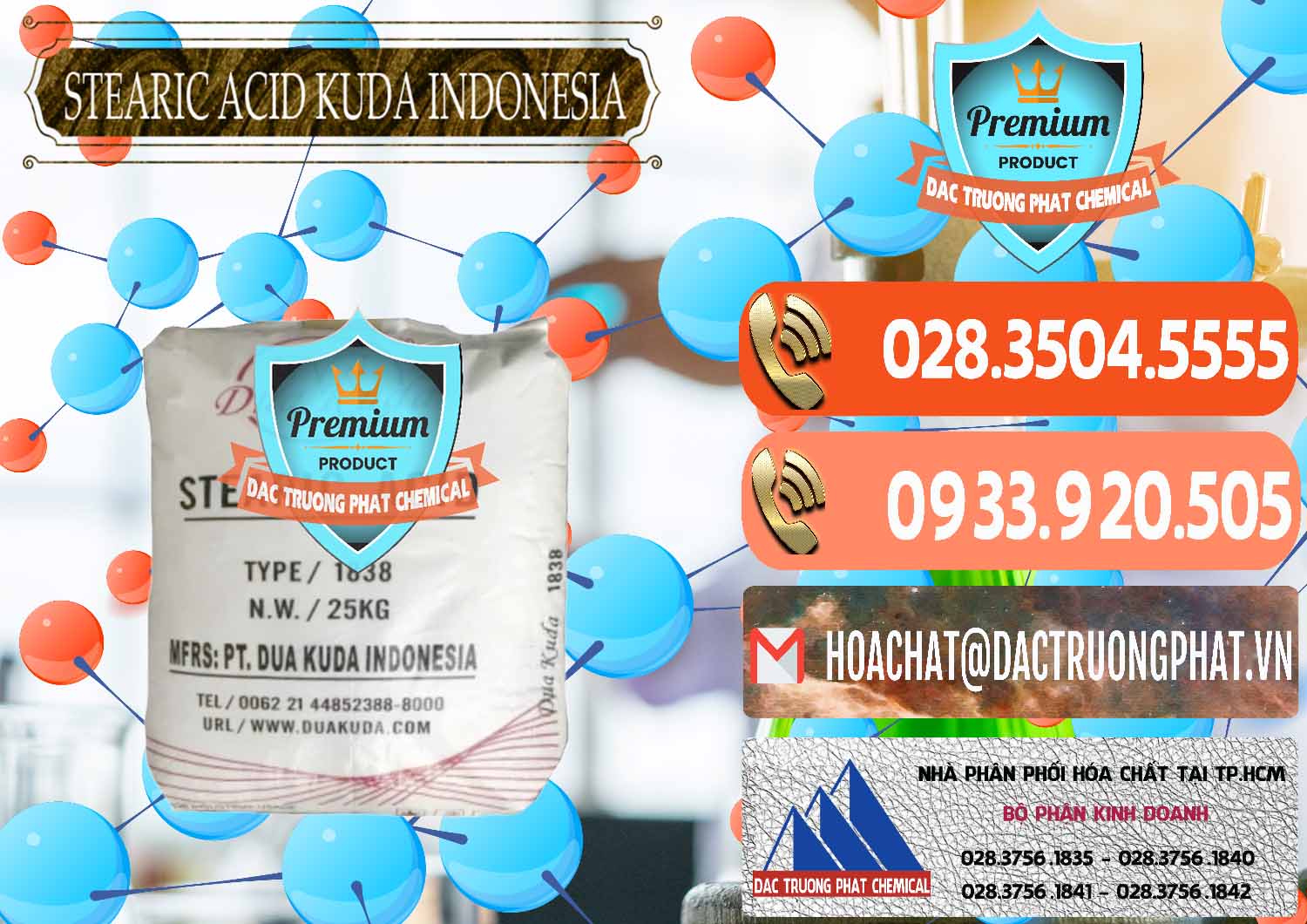 Công ty chuyên nhập khẩu - bán Axit Stearic - Stearic Acid Dua Kuda Indonesia - 0388 - Nơi chuyên bán & cung cấp hóa chất tại TP.HCM - hoachatmientay.com