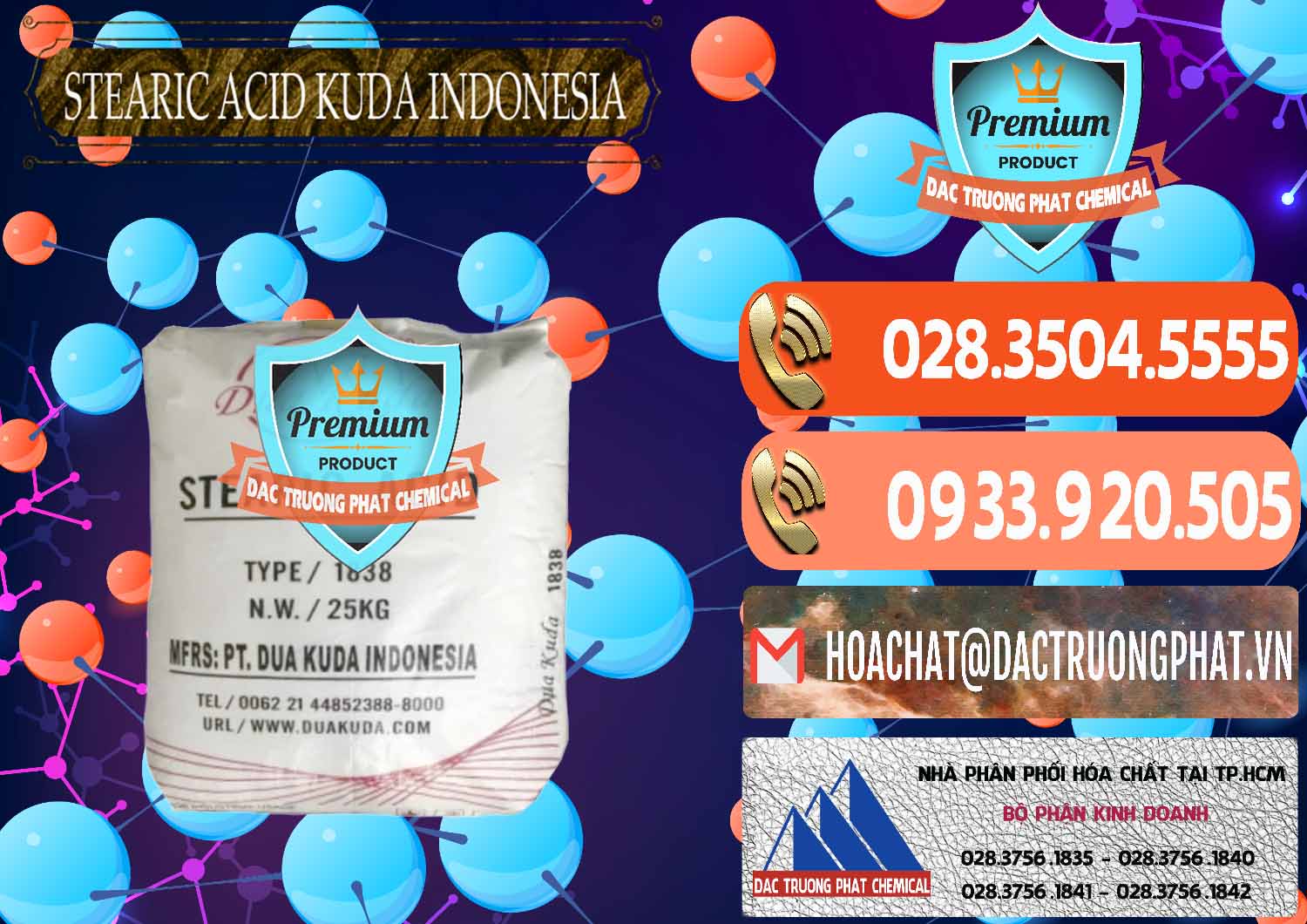 Công ty chuyên cung ứng _ bán Axit Stearic - Stearic Acid Dua Kuda Indonesia - 0388 - Công ty phân phối - cung ứng hóa chất tại TP.HCM - hoachatmientay.com