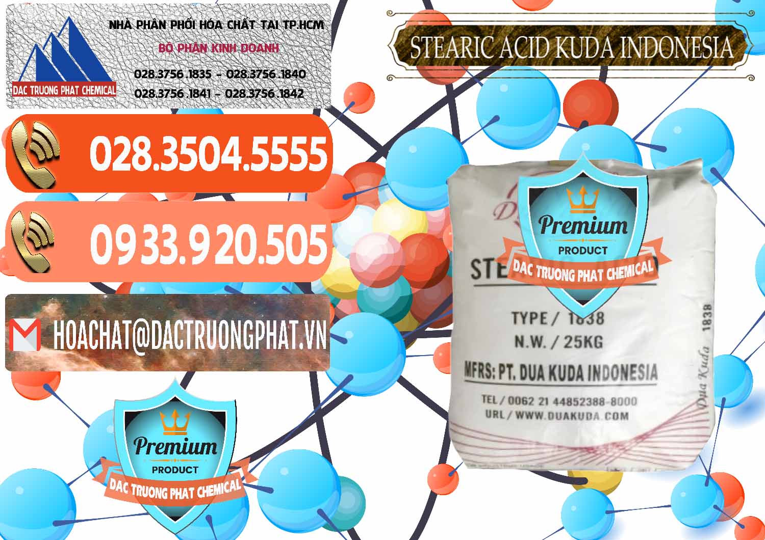 Cty cung cấp _ bán Axit Stearic - Stearic Acid Dua Kuda Indonesia - 0388 - Chuyên cung cấp và nhập khẩu hóa chất tại TP.HCM - hoachatmientay.com