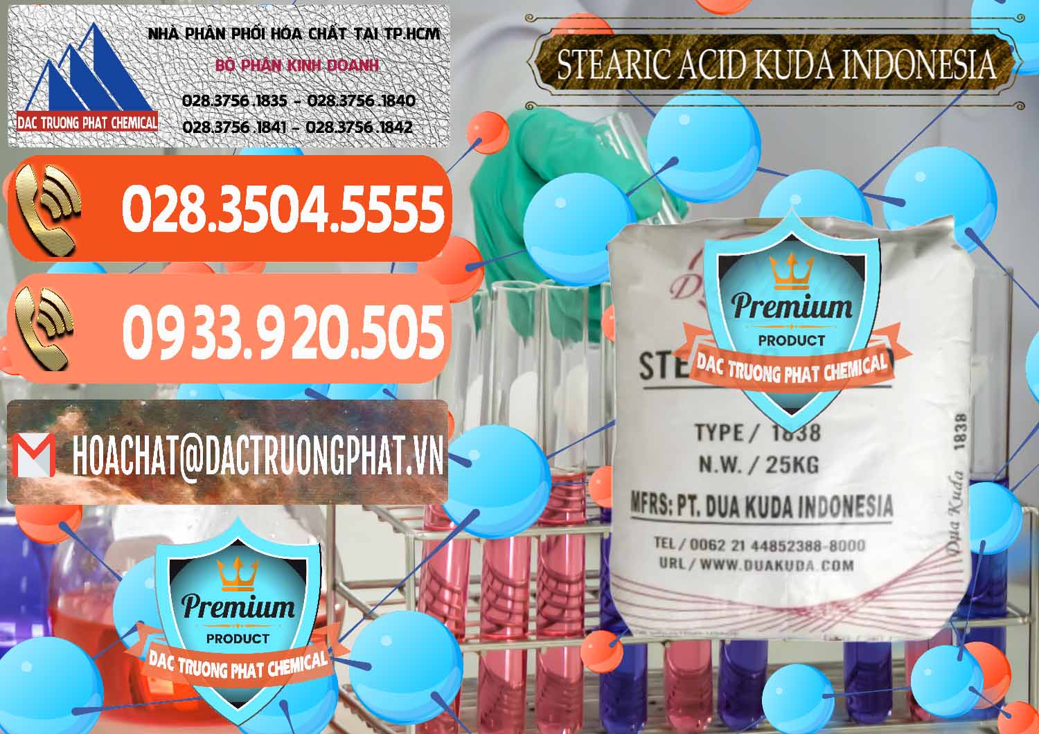 Đơn vị chuyên cung cấp & bán Axit Stearic - Stearic Acid Dua Kuda Indonesia - 0388 - Cty nhập khẩu ( cung cấp ) hóa chất tại TP.HCM - hoachatmientay.com