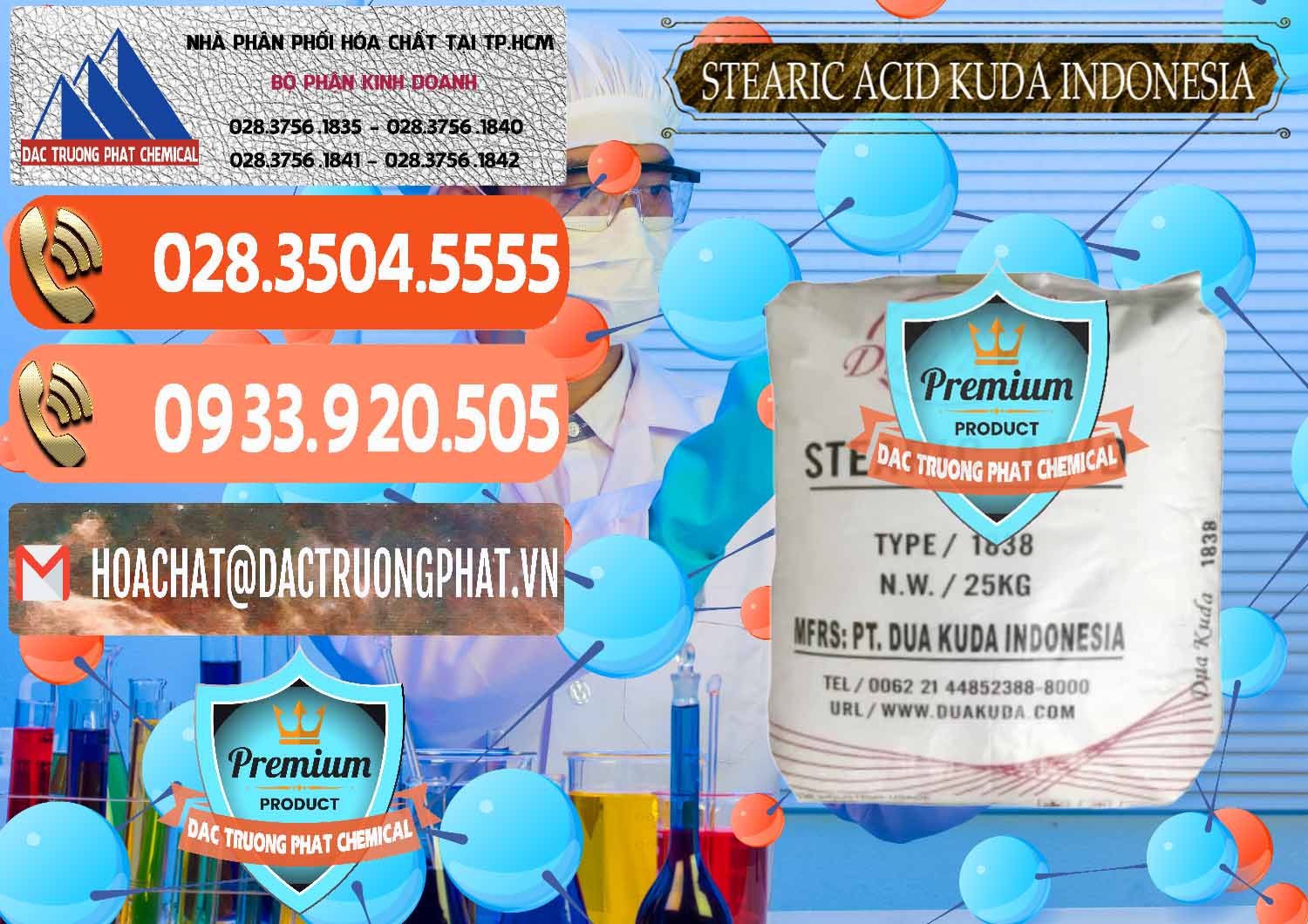 Cung cấp ( bán ) Axit Stearic - Stearic Acid Dua Kuda Indonesia - 0388 - Đơn vị chuyên cung ứng & phân phối hóa chất tại TP.HCM - hoachatmientay.com
