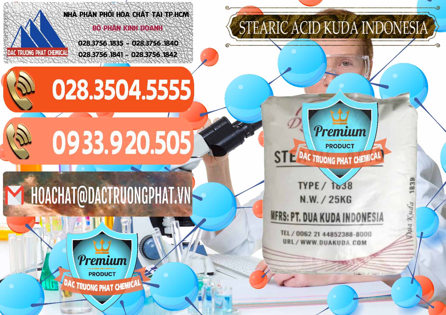 Công ty nhập khẩu - bán Axit Stearic - Stearic Acid Dua Kuda Indonesia - 0388 - Cty nhập khẩu và phân phối hóa chất tại TP.HCM - hoachatmientay.com
