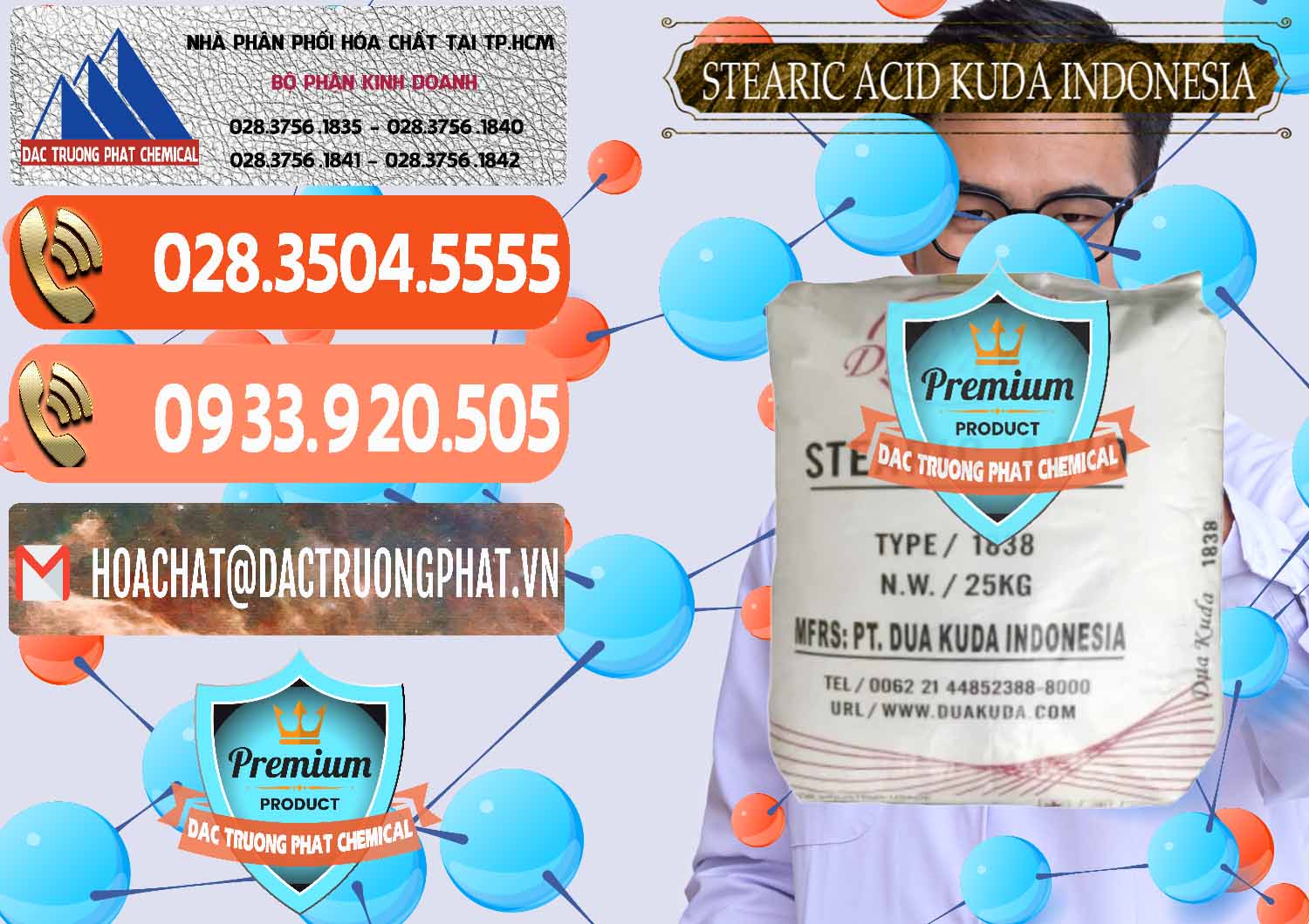 Nhập khẩu và bán Axit Stearic - Stearic Acid Dua Kuda Indonesia - 0388 - Công ty kinh doanh - phân phối hóa chất tại TP.HCM - hoachatmientay.com