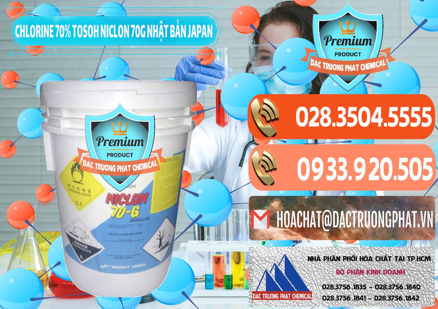 Nơi bán & cung ứng Clorin – Chlorine 70% Tosoh Niclon 70G Nhật Bản Japan - 0242 - Cty cung cấp - phân phối hóa chất tại TP.HCM - hoachatmientay.com