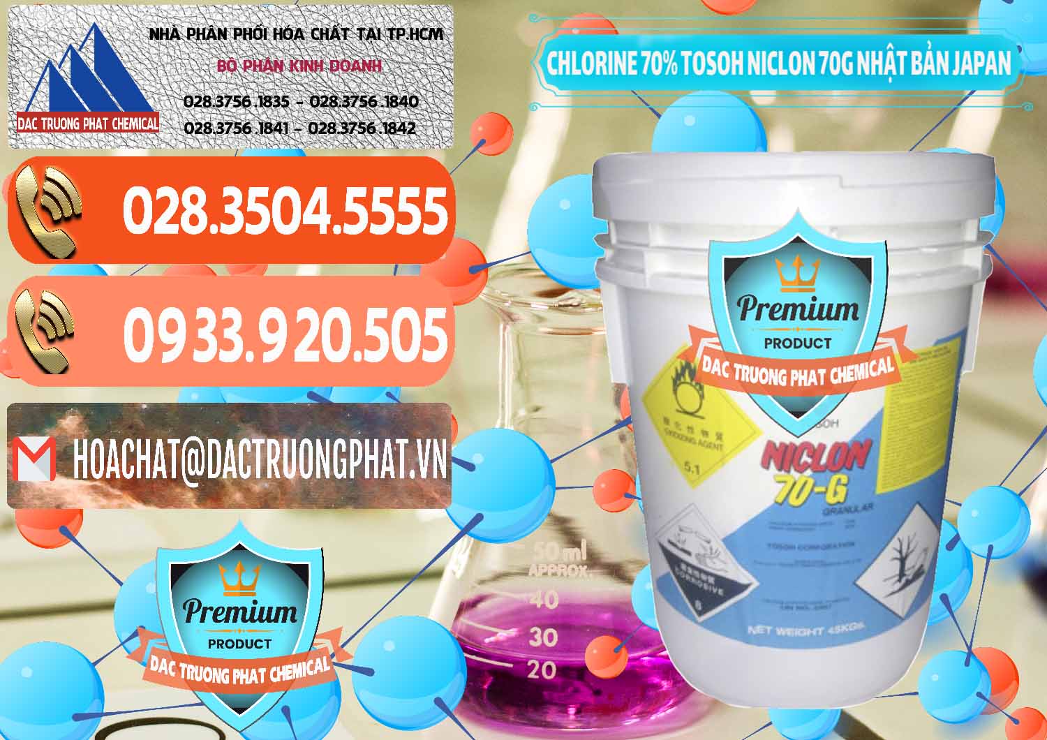 Cty cung ứng ( bán ) Clorin – Chlorine 70% Tosoh Niclon 70G Nhật Bản Japan - 0242 - Đơn vị nhập khẩu & cung cấp hóa chất tại TP.HCM - hoachatmientay.com