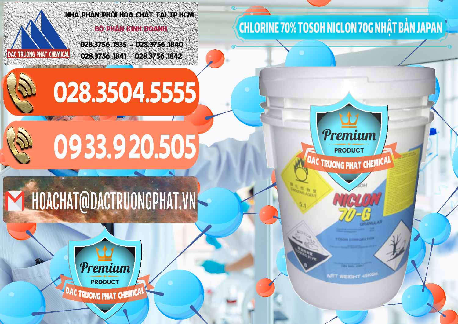 Cty phân phối ( bán ) Clorin – Chlorine 70% Tosoh Niclon 70G Nhật Bản Japan - 0242 - Kinh doanh và cung cấp hóa chất tại TP.HCM - hoachatmientay.com