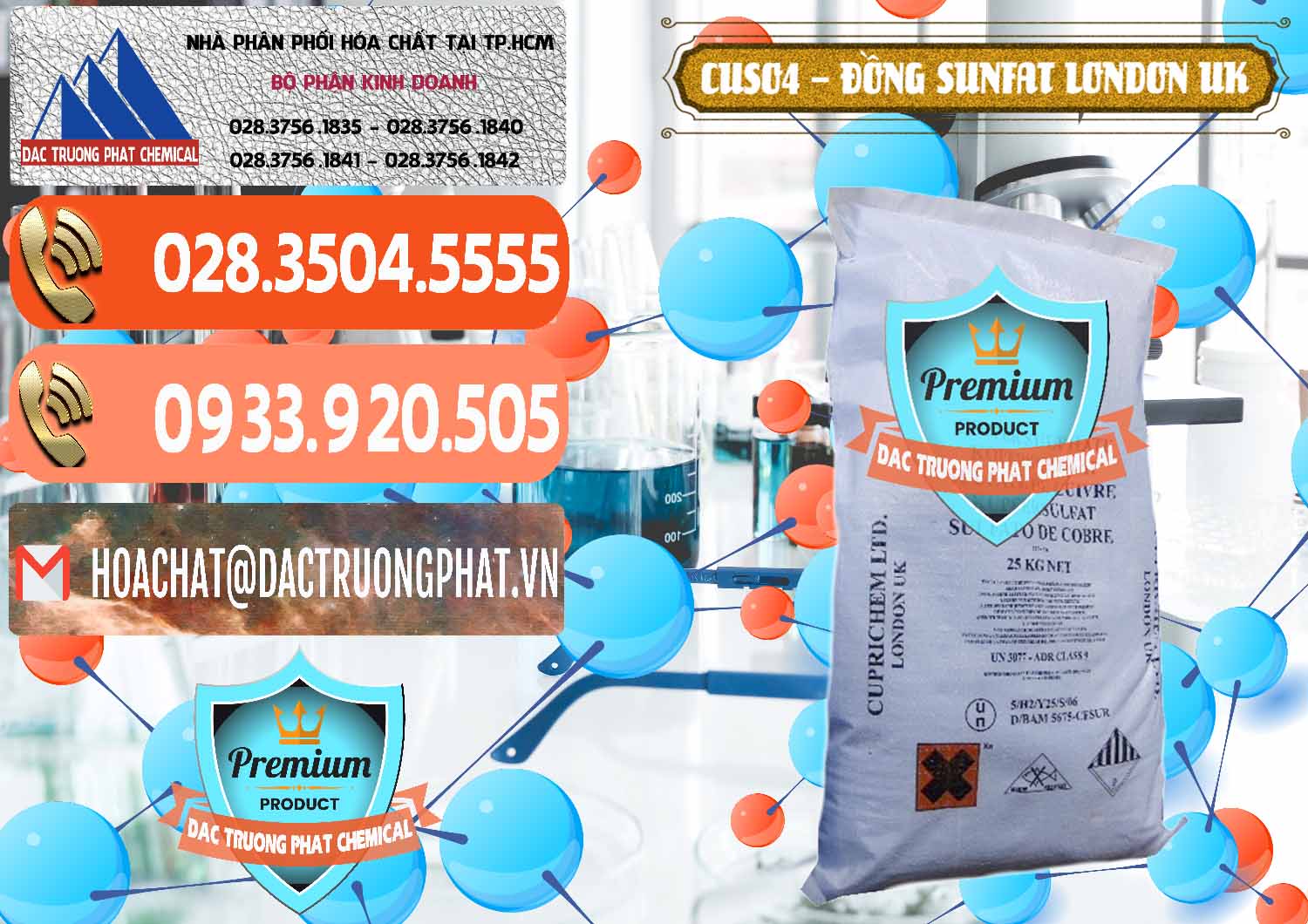 Đơn vị chuyên cung cấp & bán CuSO4 – Đồng Sunfat Anh Uk Kingdoms - 0478 - Cty phân phối _ nhập khẩu hóa chất tại TP.HCM - hoachatmientay.com
