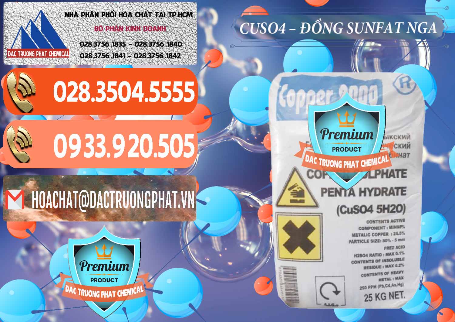 Công ty chuyên bán ( cung cấp ) CuSO4 – Đồng Sunfat Nga Russia - 0480 - Nơi bán & cung cấp hóa chất tại TP.HCM - hoachatmientay.com
