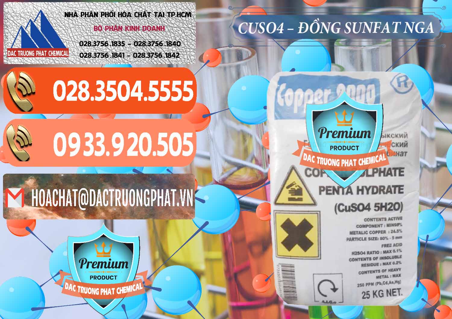 Đơn vị phân phối và bán CuSO4 – Đồng Sunfat Nga Russia - 0480 - Cung cấp - phân phối hóa chất tại TP.HCM - hoachatmientay.com