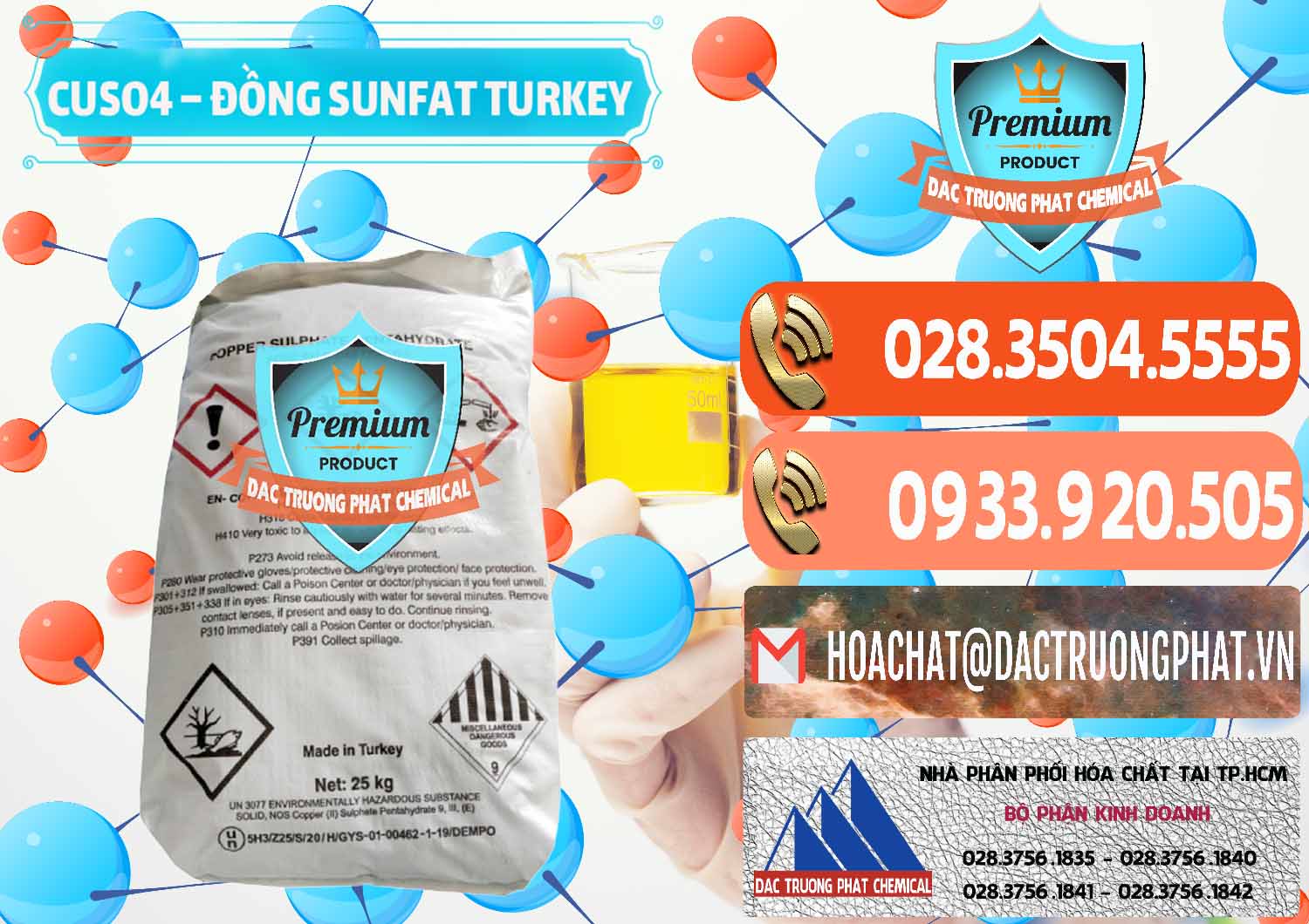 Công ty chuyên cung ứng và bán CuSO4 – Đồng Sunfat Thổ Nhĩ Kỳ Turkey - 0481 - Cty chuyên nhập khẩu ( cung cấp ) hóa chất tại TP.HCM - hoachatmientay.com