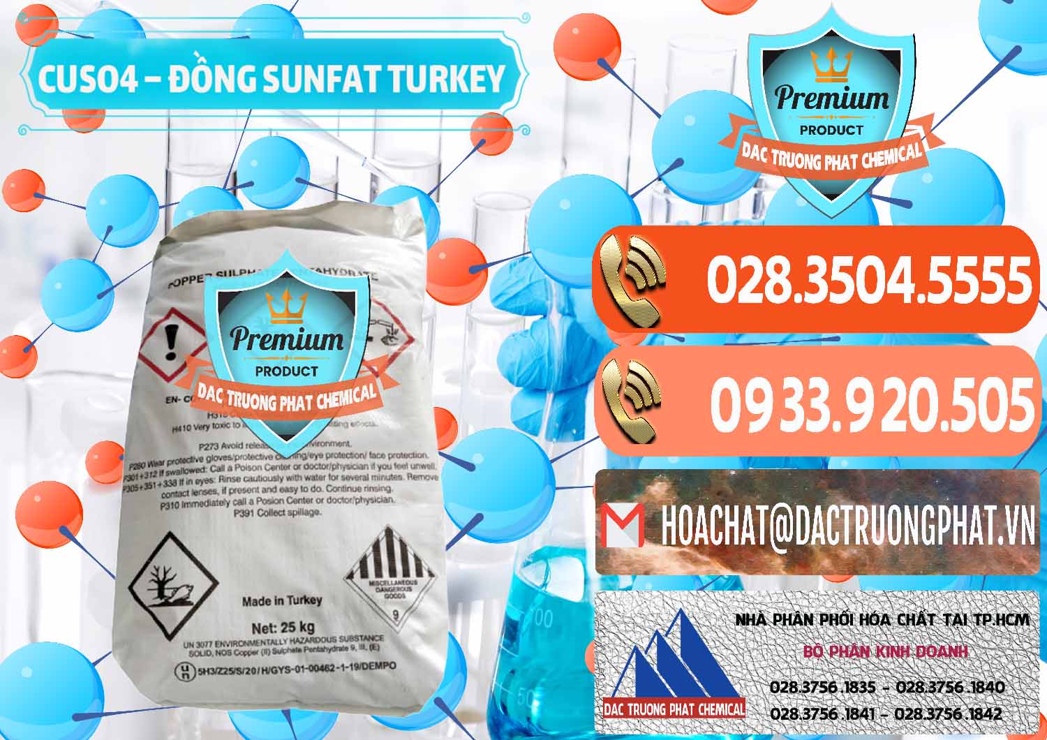 Nhà cung cấp _ bán CuSO4 – Đồng Sunfat Thổ Nhĩ Kỳ Turkey - 0481 - Chuyên cung cấp & phân phối hóa chất tại TP.HCM - hoachatmientay.com