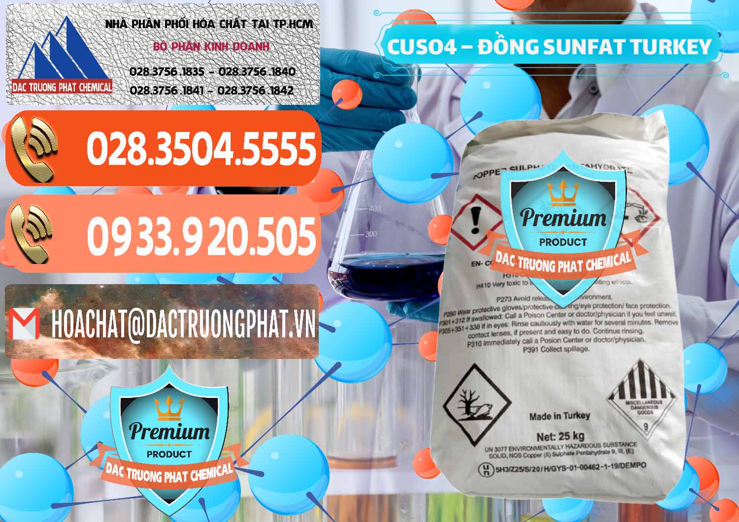 Nhà cung ứng - bán CuSO4 – Đồng Sunfat Thổ Nhĩ Kỳ Turkey - 0481 - Nhà cung ứng & phân phối hóa chất tại TP.HCM - hoachatmientay.com