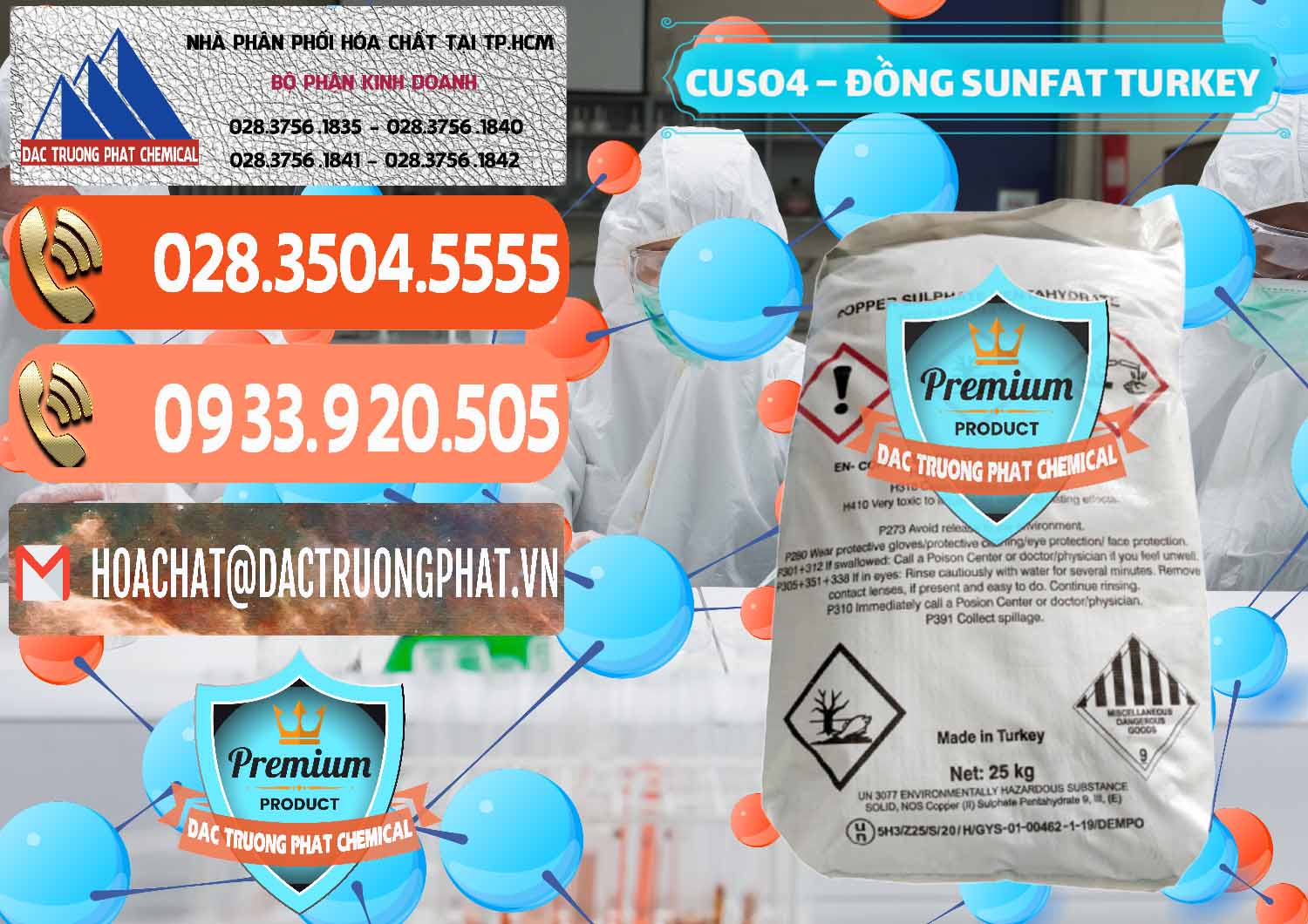 Nơi cung cấp và bán CuSO4 – Đồng Sunfat Thổ Nhĩ Kỳ Turkey - 0481 - Công ty phân phối & cung cấp hóa chất tại TP.HCM - hoachatmientay.com