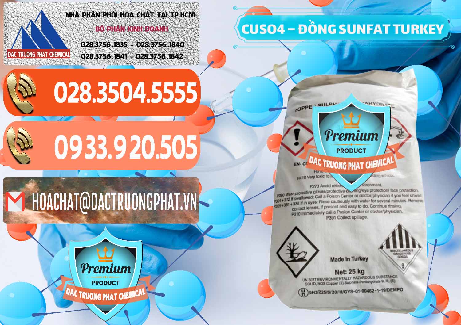 Kinh doanh - bán CuSO4 – Đồng Sunfat Thổ Nhĩ Kỳ Turkey - 0481 - Chuyên kinh doanh ( cung cấp ) hóa chất tại TP.HCM - hoachatmientay.com