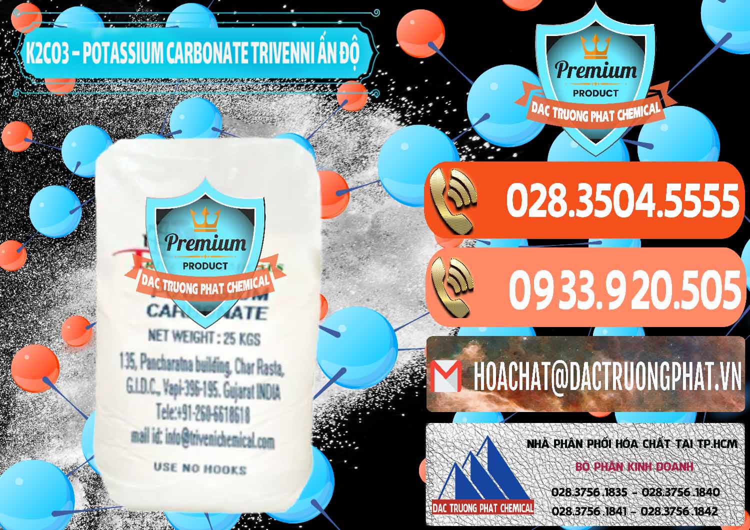 Đơn vị chuyên cung cấp - bán K2Co3 – Potassium Carbonate Trivenni Ấn Độ India - 0473 - Nơi chuyên kinh doanh và phân phối hóa chất tại TP.HCM - hoachatmientay.com