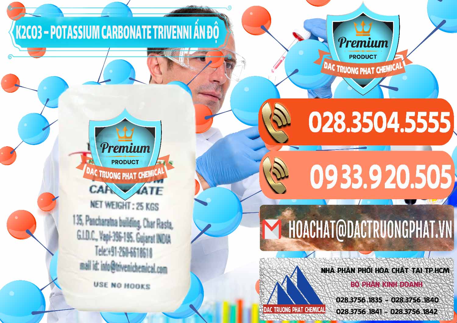 Nơi cung ứng _ bán K2Co3 – Potassium Carbonate Trivenni Ấn Độ India - 0473 - Nơi chuyên cung cấp và kinh doanh hóa chất tại TP.HCM - hoachatmientay.com
