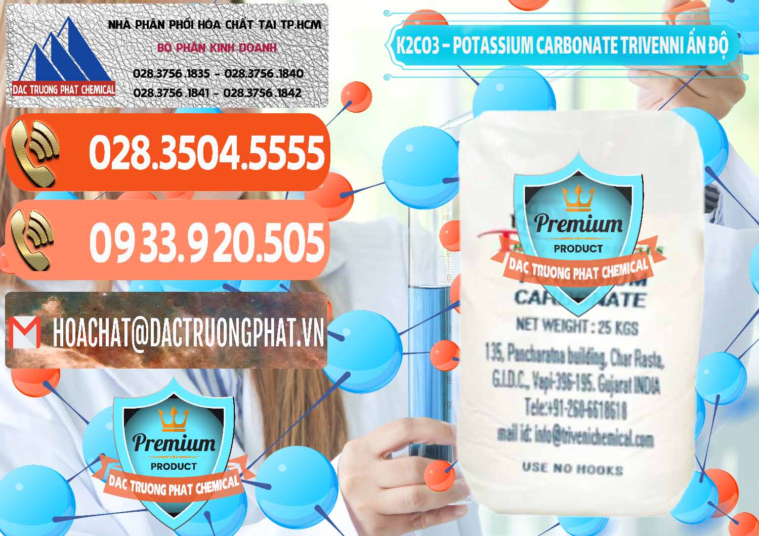 Công ty chuyên bán & phân phối K2Co3 – Potassium Carbonate Trivenni Ấn Độ India - 0473 - Cty chuyên nhập khẩu - cung cấp hóa chất tại TP.HCM - hoachatmientay.com