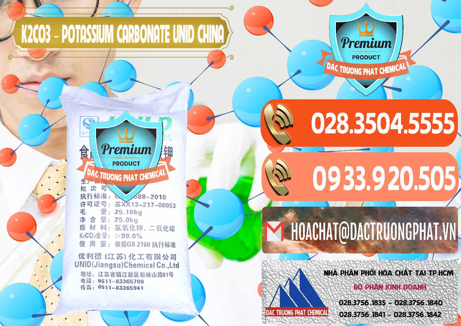 Công ty kinh doanh - bán K2Co3 – Potassium Carbonate UNID Trung Quốc China - 0475 - Đơn vị chuyên cung cấp và bán hóa chất tại TP.HCM - hoachatmientay.com