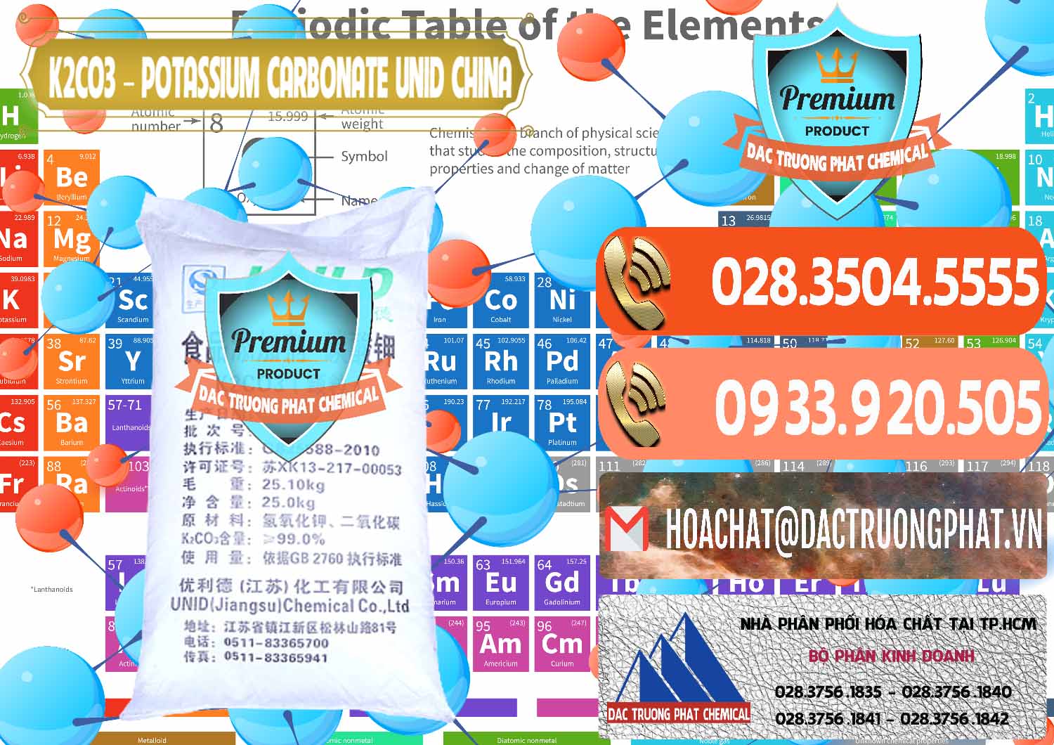 Nơi chuyên cung ứng và bán K2Co3 – Potassium Carbonate UNID Trung Quốc China - 0475 - Công ty chuyên nhập khẩu & cung cấp hóa chất tại TP.HCM - hoachatmientay.com