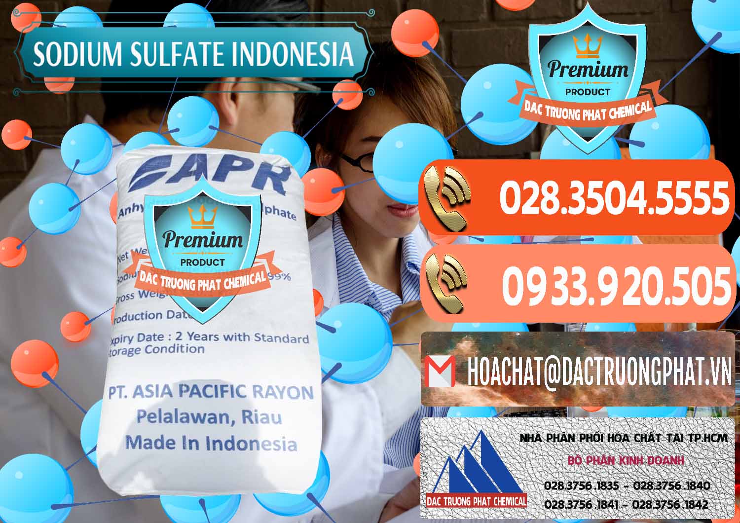 Nơi chuyên cung ứng - bán Sodium Sulphate - Muối Sunfat Na2SO4 APR Indonesia - 0460 - Cty phân phối và nhập khẩu hóa chất tại TP.HCM - hoachatmientay.com