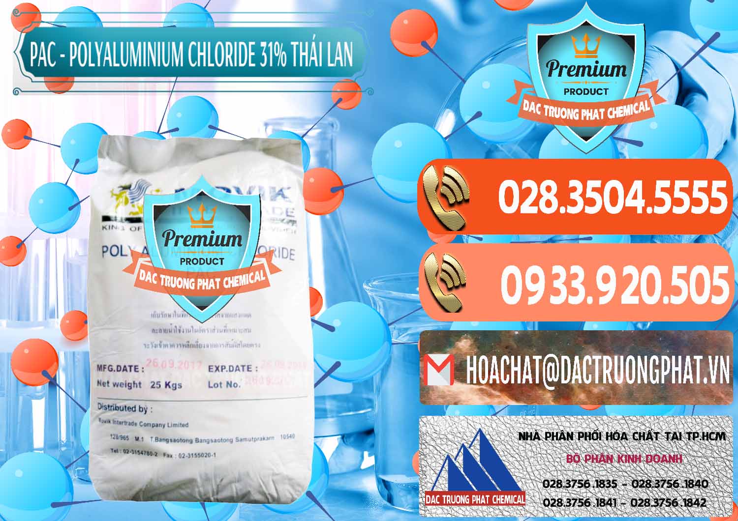 Đơn vị chuyên nhập khẩu & bán PAC - Polyaluminium Chloride 31% Thái Lan Thailand - 0469 - Nhà phân phối - cung cấp hóa chất tại TP.HCM - hoachatmientay.com