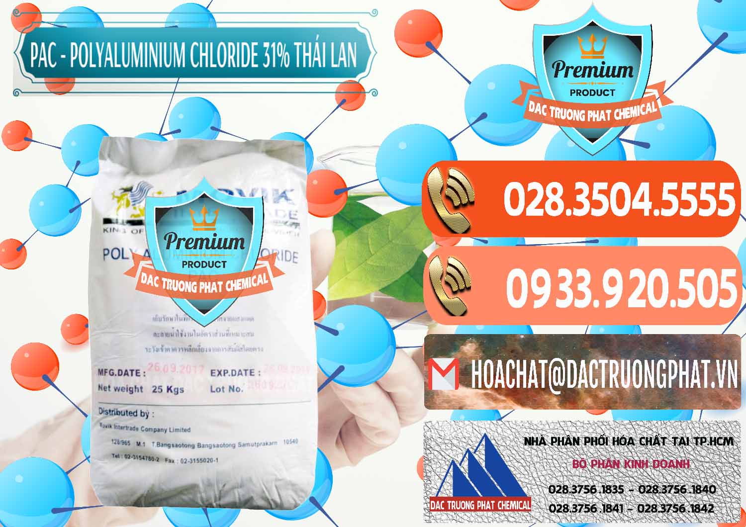 Nơi chuyên nhập khẩu - bán PAC - Polyaluminium Chloride 31% Thái Lan Thailand - 0469 - Nơi bán và phân phối hóa chất tại TP.HCM - hoachatmientay.com