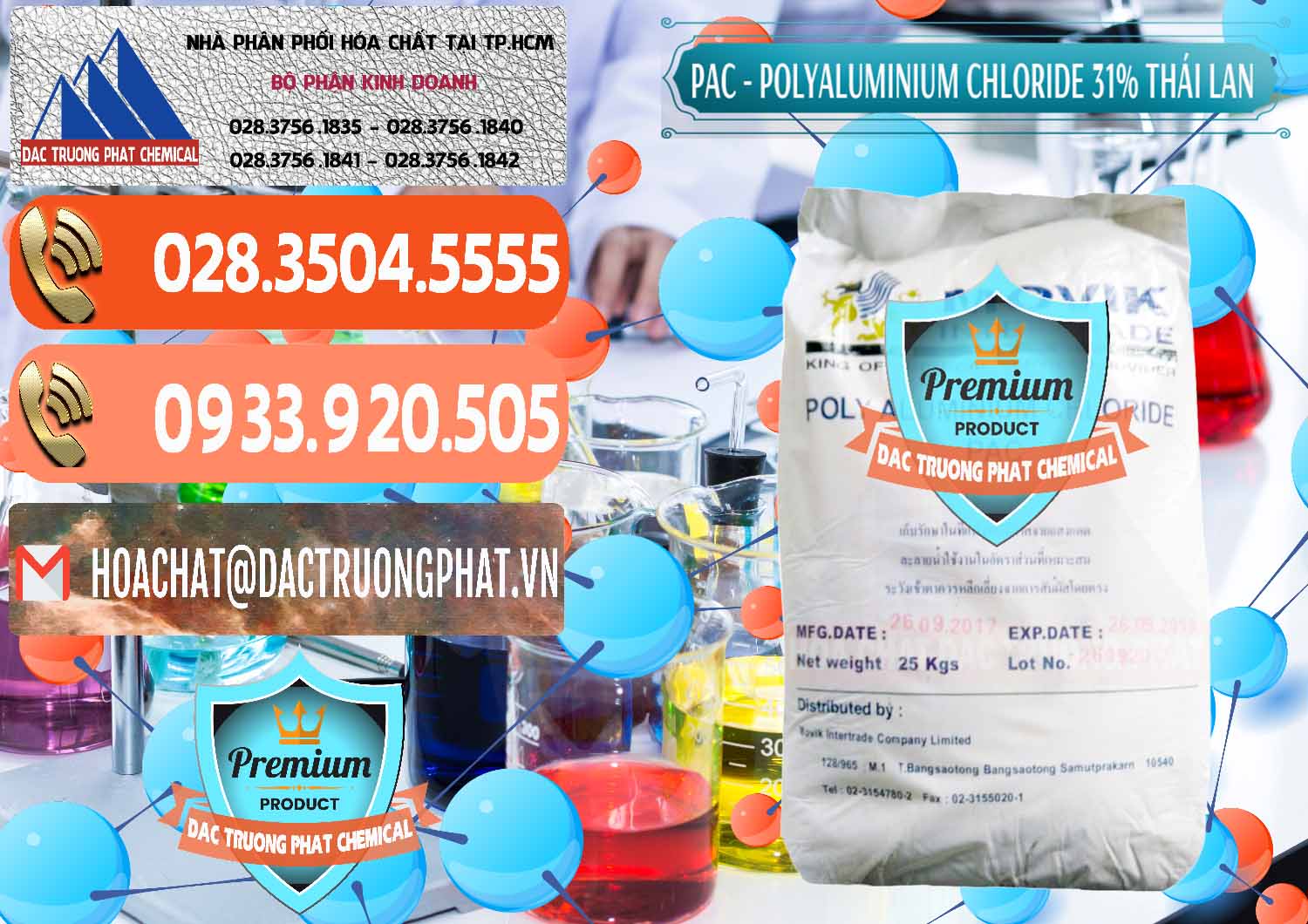 Công ty chuyên cung ứng - bán PAC - Polyaluminium Chloride 31% Thái Lan Thailand - 0469 - Nhà phân phối và bán hóa chất tại TP.HCM - hoachatmientay.com