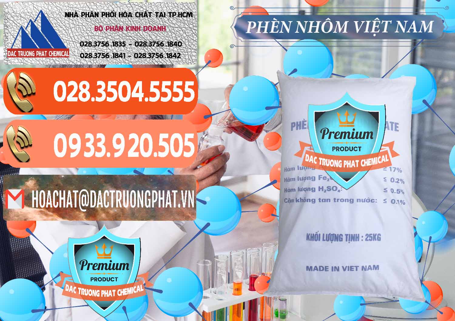 Nhà cung cấp - kinh doanh Phèn Nhôm - Al2(SO4)3 17% Việt Nam - 0465 - Nơi kinh doanh và bán hóa chất tại TP.HCM - hoachatmientay.com