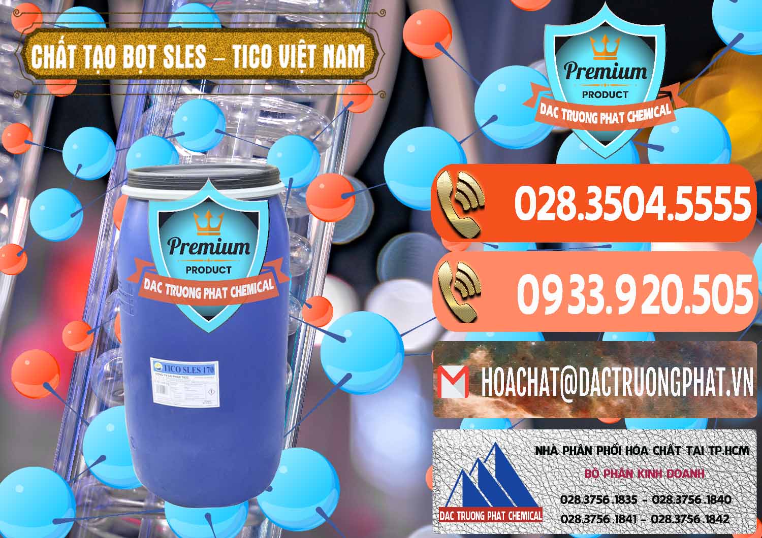 Nơi chuyên cung ứng - phân phối Chất Tạo Bọt Sles - Sodium Lauryl Ether Sulphate Tico Việt Nam - 0304 - Nơi cung ứng - phân phối hóa chất tại TP.HCM - hoachatmientay.com