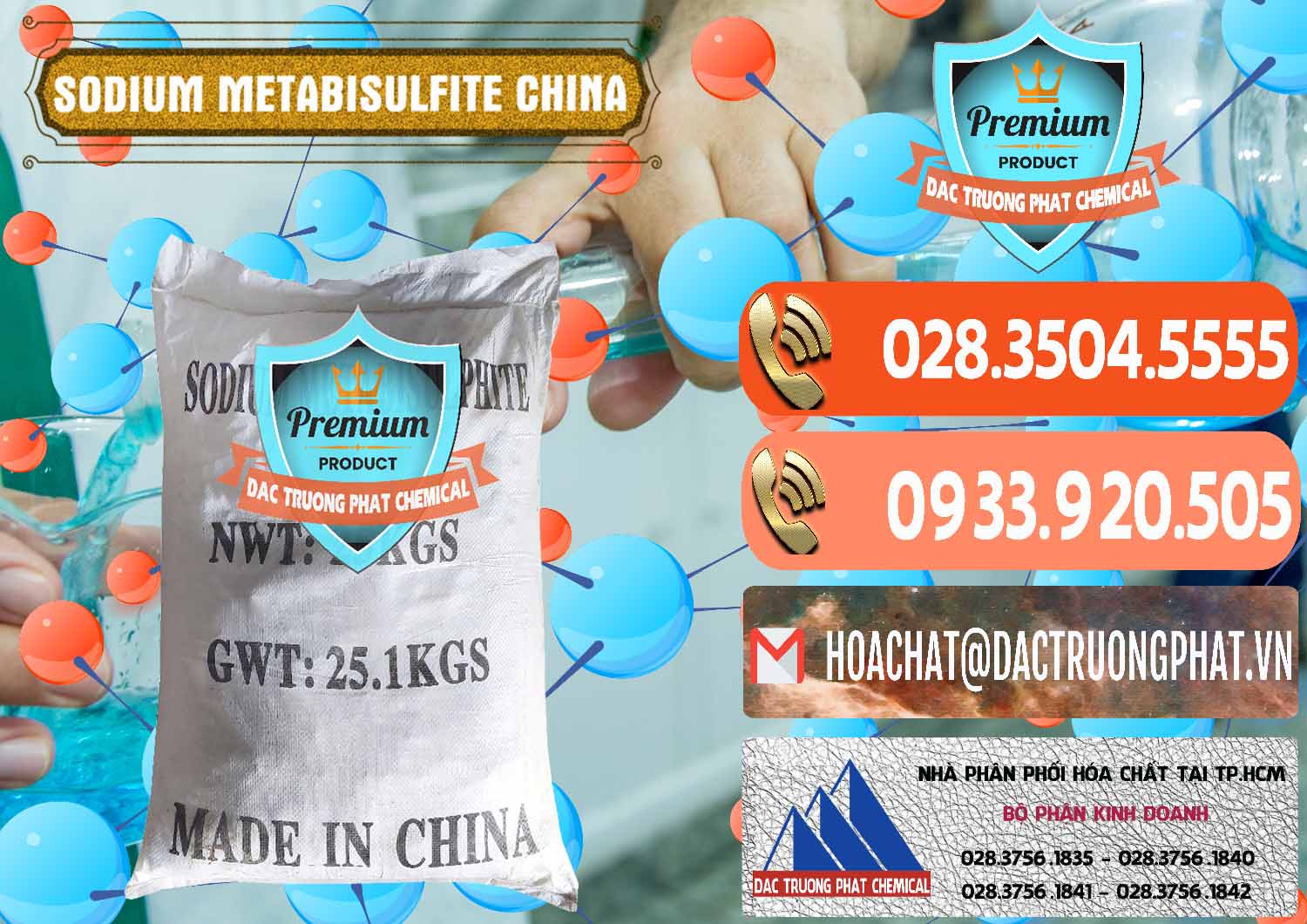 Nhà cung cấp - bán Sodium Metabisulfite - NA2S2O5 Trung Quốc China - 0484 - Nơi cung cấp - kinh doanh hóa chất tại TP.HCM - hoachatmientay.com