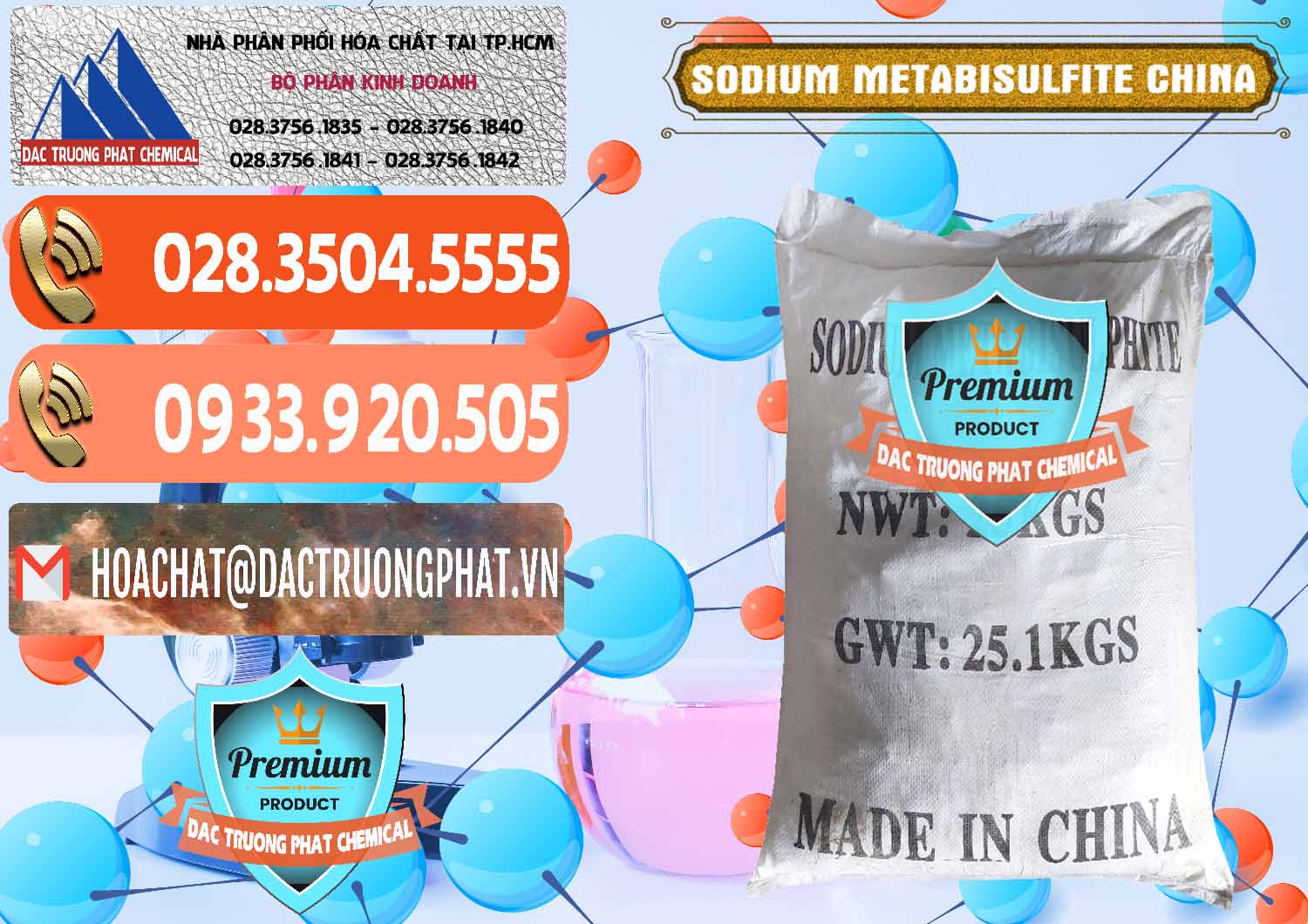 Nơi chuyên cung ứng - bán Sodium Metabisulfite - NA2S2O5 Trung Quốc China - 0484 - Đơn vị chuyên kinh doanh - cung cấp hóa chất tại TP.HCM - hoachatmientay.com